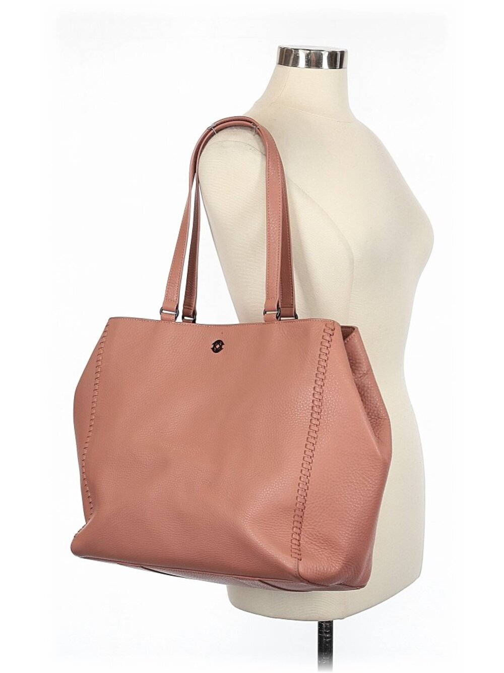 Dagne Dover Large Allyn Tote in Warm Dust Pink Tone